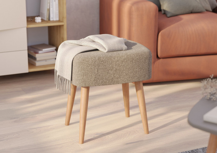 Банкетка 6-5135ТКШкор Полли, ткань коричневая