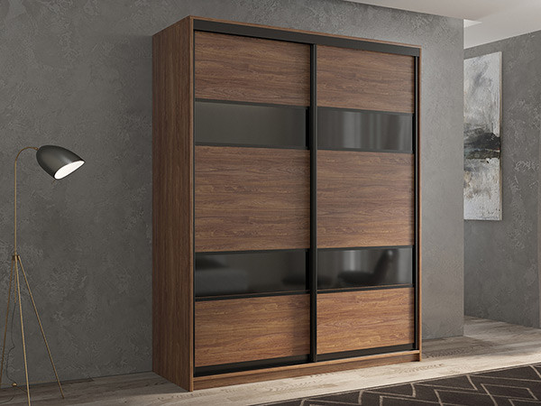 Шкаф-купе Кааппи 7 Морское Дерево Винтаж 160х60х230 см