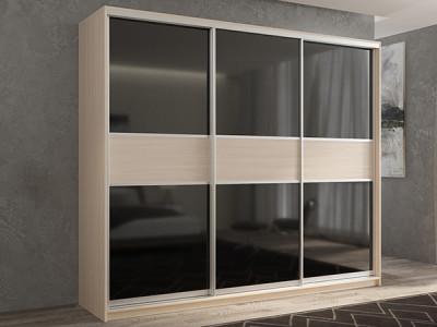 Шкаф-купе Кааппи 12 Дуб молочный 180х60х230 см