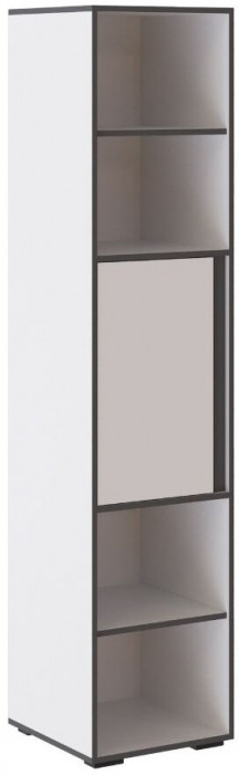 Асцелла Пенал открытый белый/графит серый