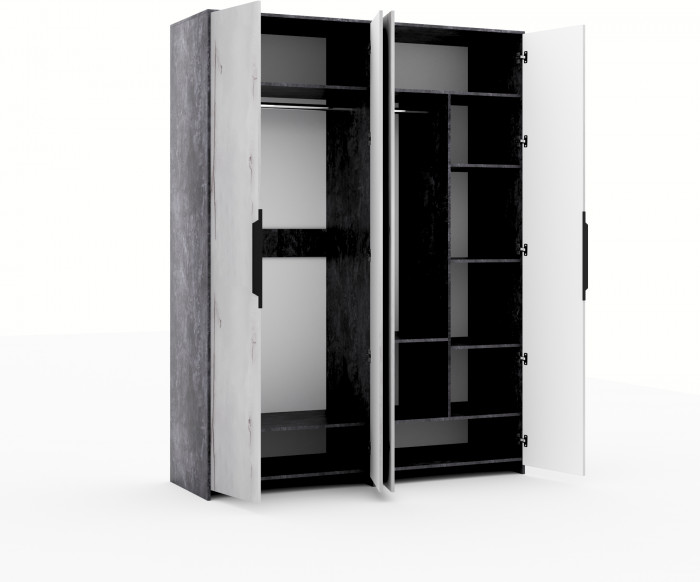 Модульная спальня "Ривьера" - Канадский дуб арктик/Бетон спаркс