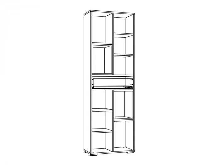 НМ 011.94 Стеллаж Summit / ясень анкор темный / капучино