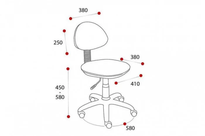 Кресло Стар черный/B 10