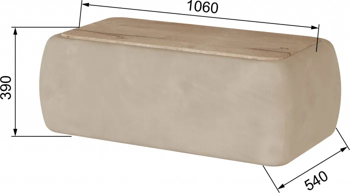 Стол журнальный Дизи бежевый/мдф дуб канадский