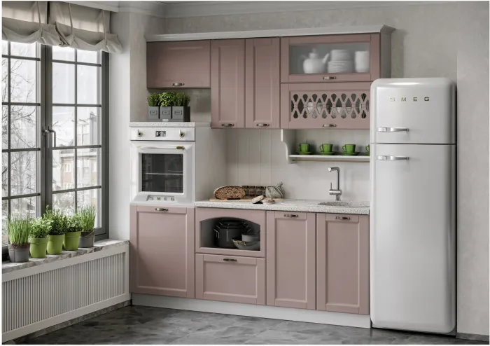 Кухня МДФ 2000 Милано Компоновка №3 (Шарли бриз)