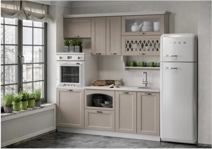 Кухня МДФ 2000 Милано Компоновка №3 (Шарли бриз)