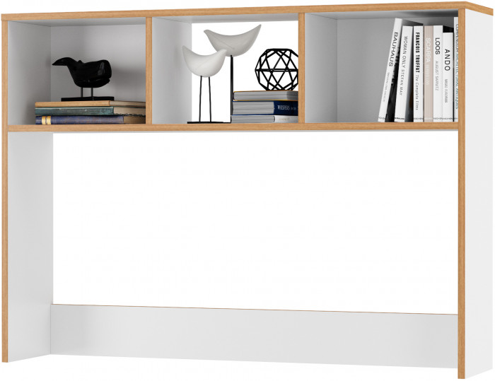 Вуди Компоновка № 05, цвет белый премиум/дуб крафт золотой, ШхГхВ 155х52,7х180,3 см., универсальная сборка