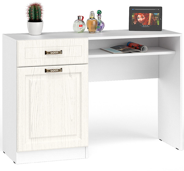 Ливерпуль Стол туалетный 12.46, ясень ваниль/белый