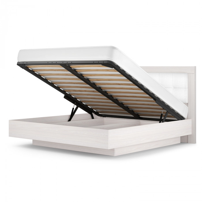 Кровать-5 с подъемным основанием 1600 экокожа Парма Нео