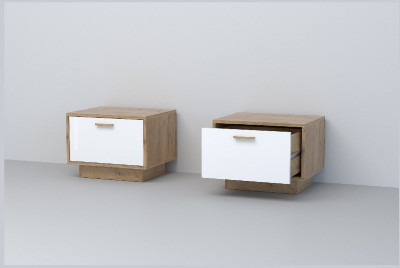 Эго Тумба Т-5 ПД (Глянец Белый/Дуб Крафт Золотой)