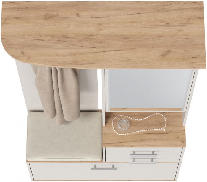 Прихожая 2-3431дкз/к.с Домино - Шкаф с вешалкой, дуб крафт золотой/кашемир серый