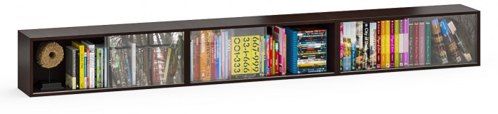 Три полки книжных С-МД-КН01, венге