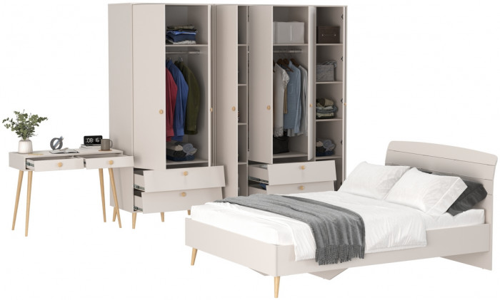 Афина Спальня 21-1400, кашемир серый