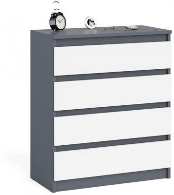 Мори Комод МК800.4, графит/белый