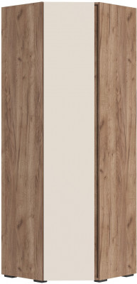 Хелен ШК 04 Шкаф угловой (0,748х2,100х0,748) кашемир/дуб крафт табачный