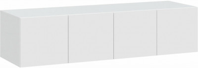 Челси Антресоль к шкафу (1600), Белый/Белый глянец холодный