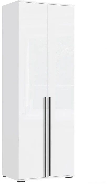 Норд Шкаф 2-х ств. 800 Белый/Белый Глянец холодный