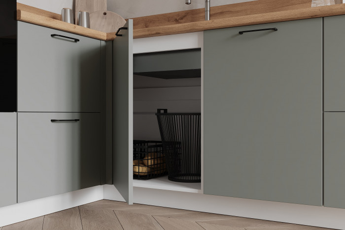 КГ Угловой 1500*2250 (без пм) Эмаль, Олива  Арника РМ в.3