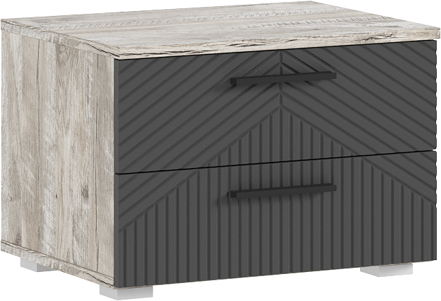 Сильвия Спальня, Браш Графит/Дуб Юкон