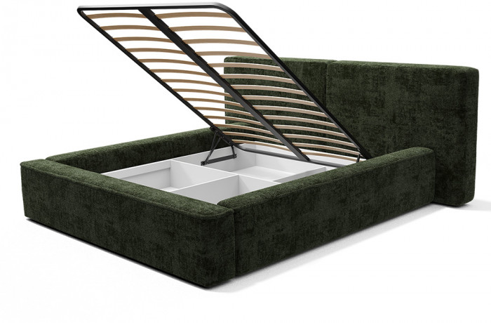Кровать с подъемным механизмом Релакс КР-14 (1,4м), Зеленый изумруд