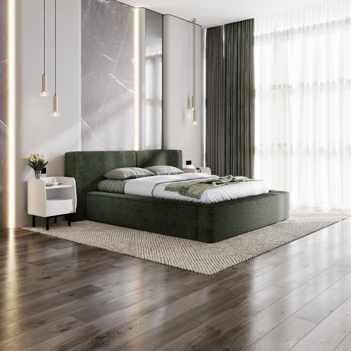 Кровать с подъемным механизмом Релакс КР-14 (1,4м), Зеленый изумруд