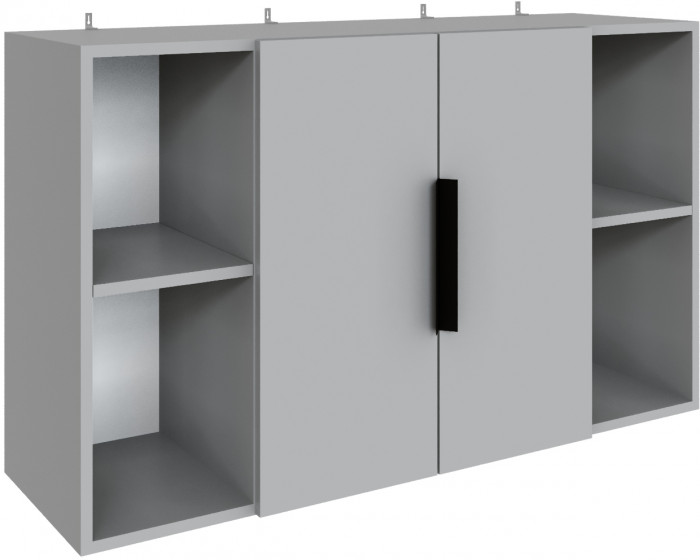 Набор мебели для гостиной "Мадрид", Графит серый/Камень серый