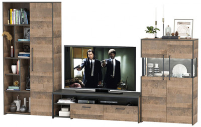 Трувор Гостиная 062, дуб гранж песочный/интра