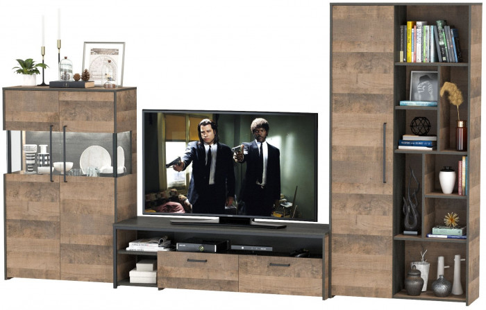 Трувор Гостиная 062, дуб гранж песочный/интра