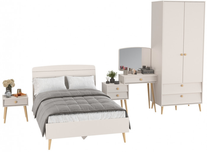 Афина Спальня 22-1200, кашемир серый