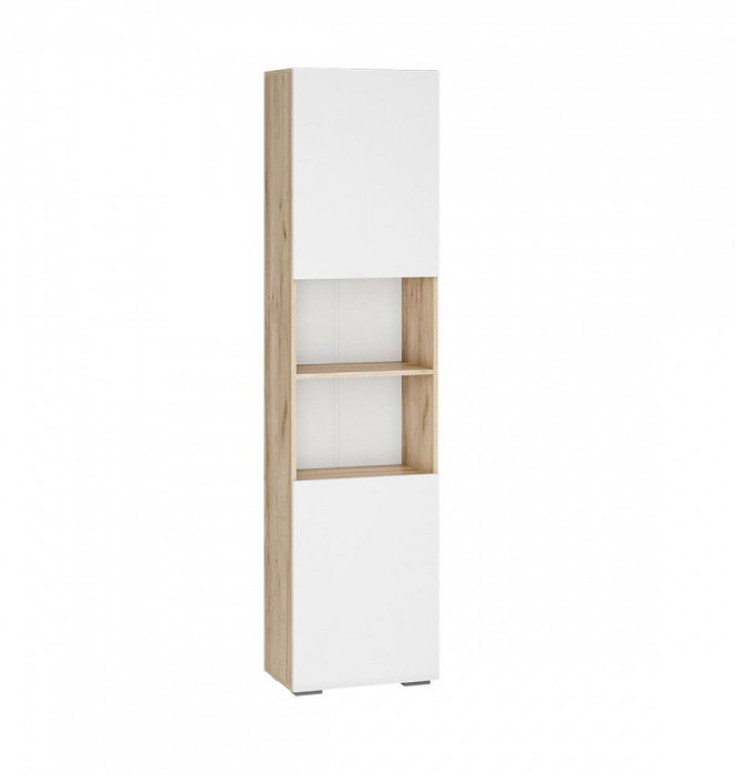 Гостиная Вирола ПО-500 дуб крафт серый/глянец белый