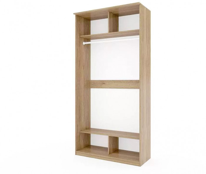 Шкаф купе Модерн 1190х600 2-х дверный фотопечать №4 ясень