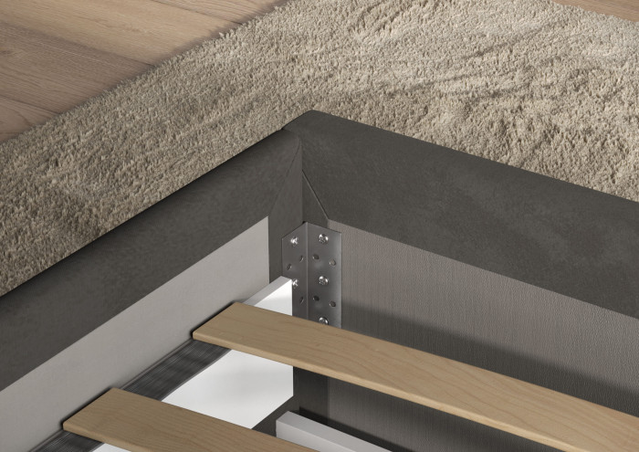 Кровать Тэя (кровать 160 + 2 ящ.), Микровелюр-47