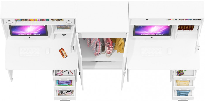 С-МД-СК9 Компоновка № 05, белый шагрень