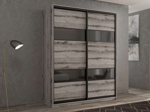 Шкаф-купе Кааппи 7 Эвок Окаменелый 160х60х230 см
