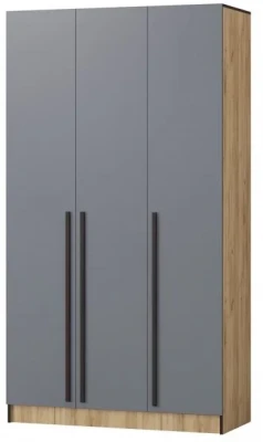 Шкаф Бастион 1500 №2, Графит/Дуб крафт золотой