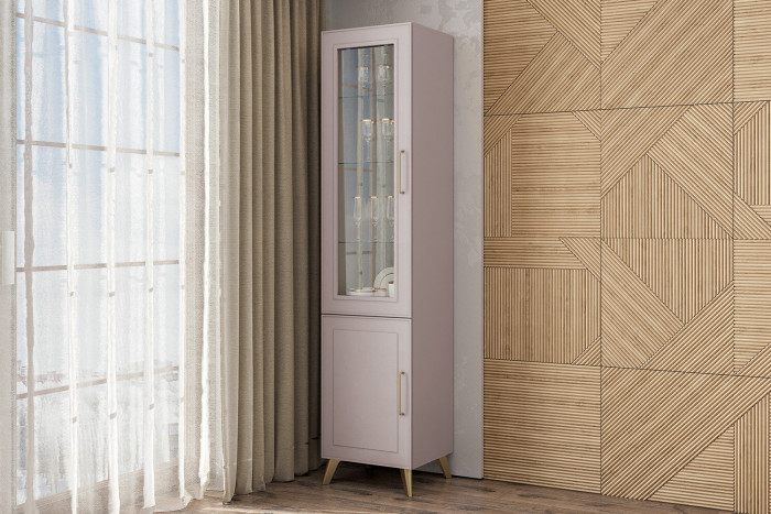 Пенал-витрина с декоративными опорами Антеро ПС-500