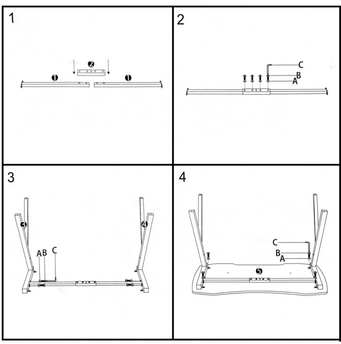 Два игровых стола Мебель--24 GT-2310, чёрный