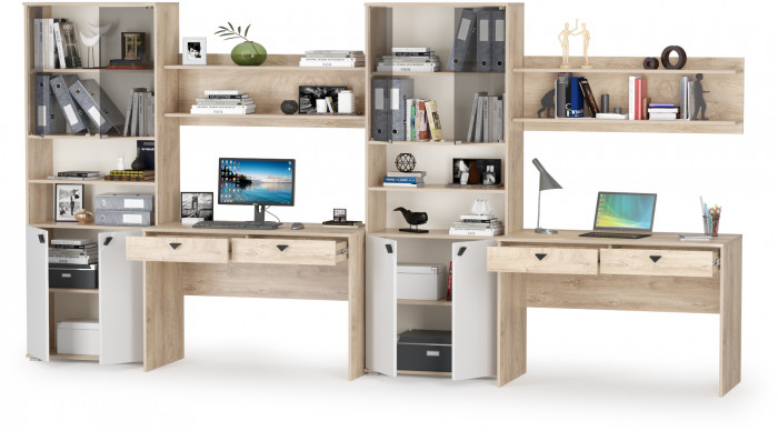 КР100 Бостон № 11, цвет дуб эндгрейн элегантный/12.69+09.132+13.156+12.69+09.132+13.156, ШхГхВ 384х57,2х194,4 см., ун. сборка