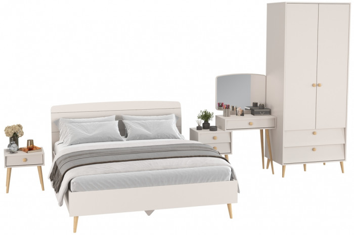 Афина Спальня 22-1600, кашемир серый