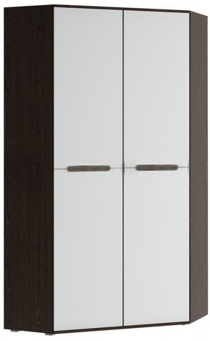 Ким Шкаф угловой универсальный (Венге, Белый глянец)