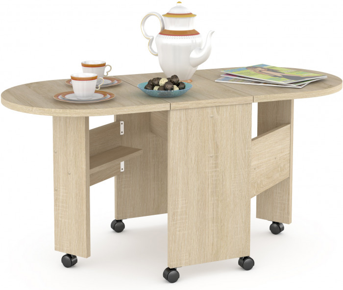 Глория 601 Стол-книжка журнальный, дуб сонома