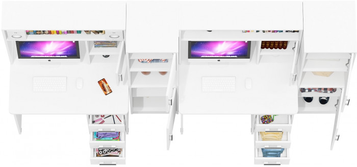 С-МД-СК9 Компоновка № 06, белый шагрень