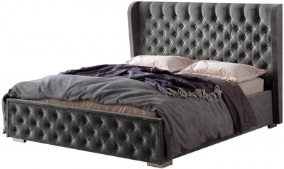 Кровать "Франческа" КР-11 1,4м под подъемный механизм графит темный