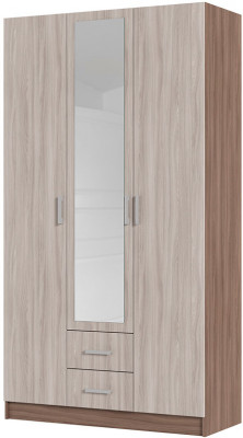 Трио шкаф 3-х ств (1200*2200*500 мм) ясень шимо темный/ясень шимо светлый