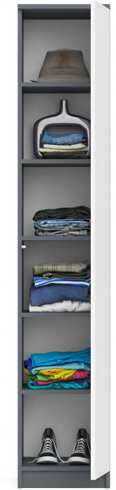 Мори Пенал МШ400.1, графит/белый