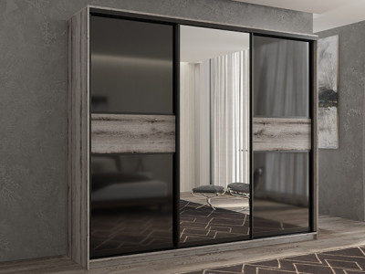 Шкаф-купе Кааппи 9 Эвок Окаменелый 180х60х230 см