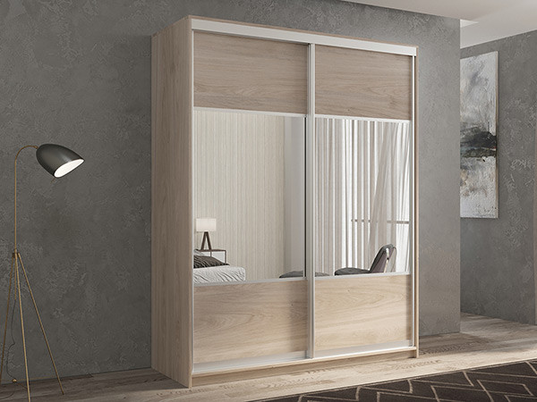 Шкаф-купе Кааппи 6 Кастелло Серый 140х60х230 см