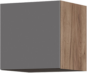 Антресоль 400 Машенька (400х400х380) Фасад ГРАФИТ СЕРЫЙ/Корпус ДУБ КРАФТ ТАБАЧНЫЙ