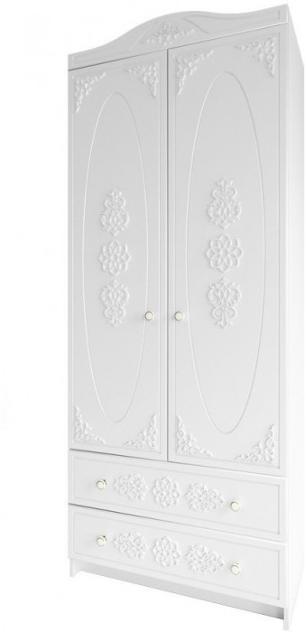 МС Ki-Ki Шкаф ШД 900.1, Белый/Белое дерево