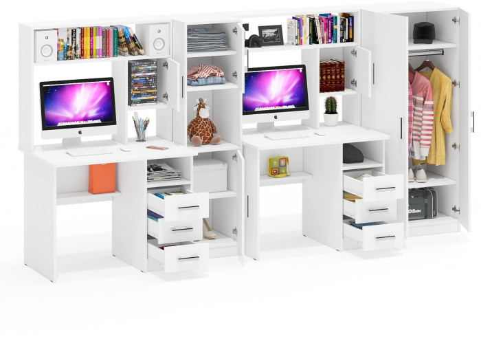 С-МД-СК9 Компоновка № 07, белый шагрень